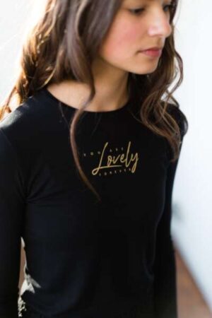 Levv meisjes longsleeve Karah zwart - Afbeelding 3