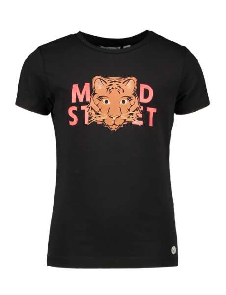 Moodstreet meisjes t-shirt zwart M008-5400-099