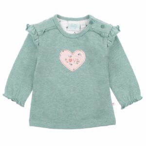 Feetje baby meisjes longsleeve Love Made me mint