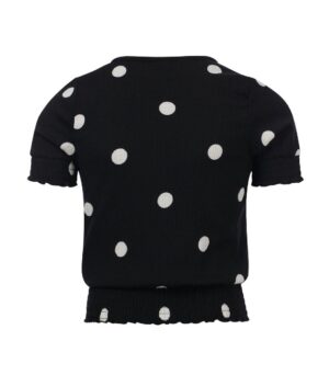 Looxs 10sixteen zwarte top met dots