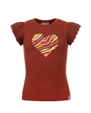 Looxs Little t-shirt met hart 2111-7425