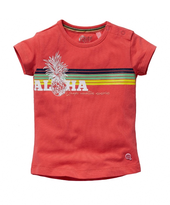 Quapi baby t-shirt Gracia koraal roze