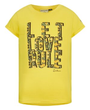 retour meisjes t-shirt geel Bibi