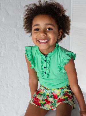 Quapi meisjes t-shirt Fawn spring green