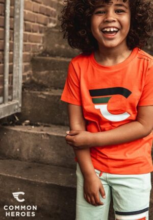 Common Heroes t-shirt 2112-8429 oranje - Afbeelding 2