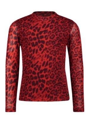 Like Flo top rood animal print