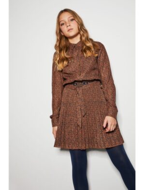 NoBell" meisjes jurk Q109-3802 bruin - Afbeelding 2
