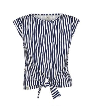 KIEstone meisjes top KS8084 dark blue stripes