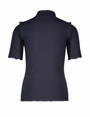 Like Flo F202-5400 rib turtle neck blauw