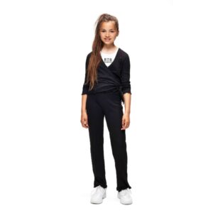 Retour meisjes overslagvest Tatum black RJG-21-211 - Afbeelding 2