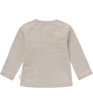 Noppies baby longsleeve Hester text taupe