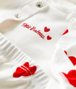 Petit Bateau baby meisjes set A03PU 01 010 off-white - Afbeelding 2