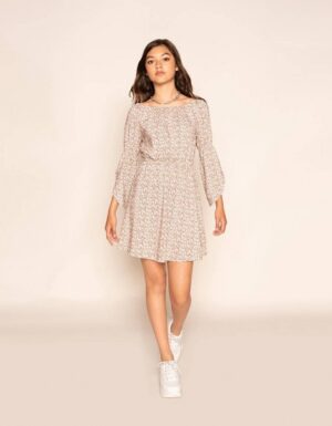 Frankie&Liberty Catoo jurk print ecru - Afbeelding 2