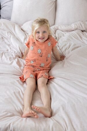 Feetje meisjes pyjama zomereditie terra pink - Afbeelding 2