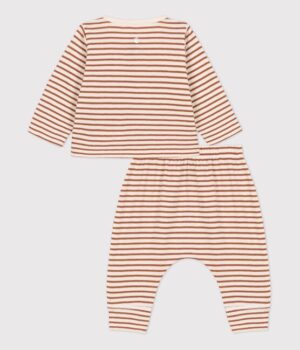 Petit Bateau pakje streep 2 delig bruin - Afbeelding 2