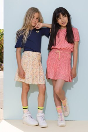 Nono meisjes jurk print peach - Afbeelding 2