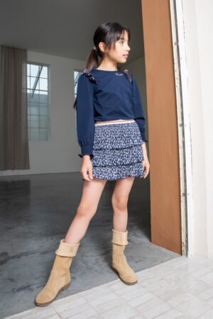 Nono meisjes rok Nika print blauw - Afbeelding 2