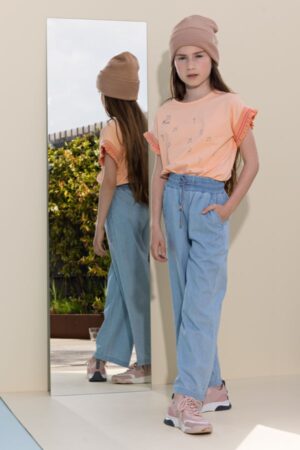 Nono meisjes t-shirt N302-5401 peach - Afbeelding 2