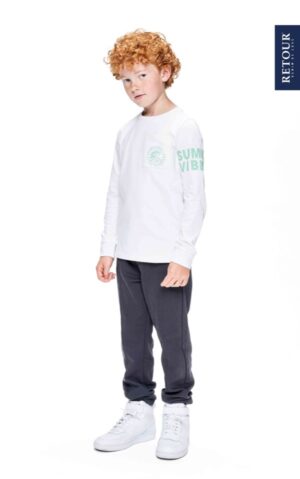 Retour jongens longsleeve Olaf wit - Afbeelding 2
