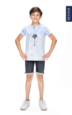 Retour jongens t-shirt Guus grijs - Afbeelding 2