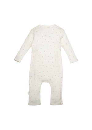 Bess jumpsuit rib dots off-white