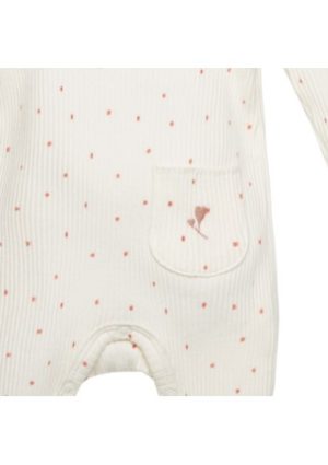 Bess jumpsuit rib dots off-white