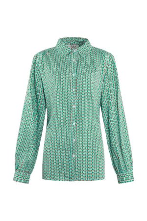 C&S dames blouse Viva groen