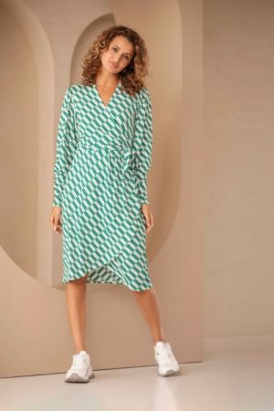 C&S dames jurk Verona groen 24VQH01