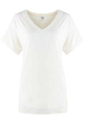 C&S dames t-shirt Iske off-white 24VQH08-011