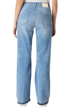 Milano Italy dames wideleg jeans blauw