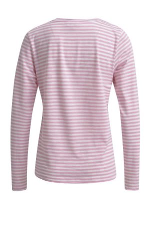 Milano Italy dames longsleeve roze streep