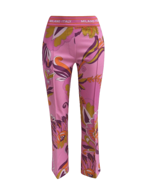 Milano Italy dames broek print roze