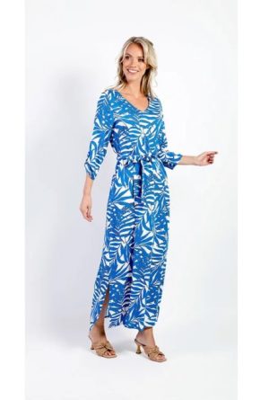 Sophia Perla dames jurk Hira blauw