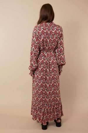 C&S dames maxi jurk Aislinn multicolor - Afbeelding 2