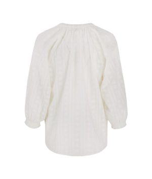 C&S dames blouse Dreux offwhite - Afbeelding 2