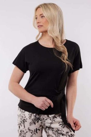 C&S dames top Lugo zwart