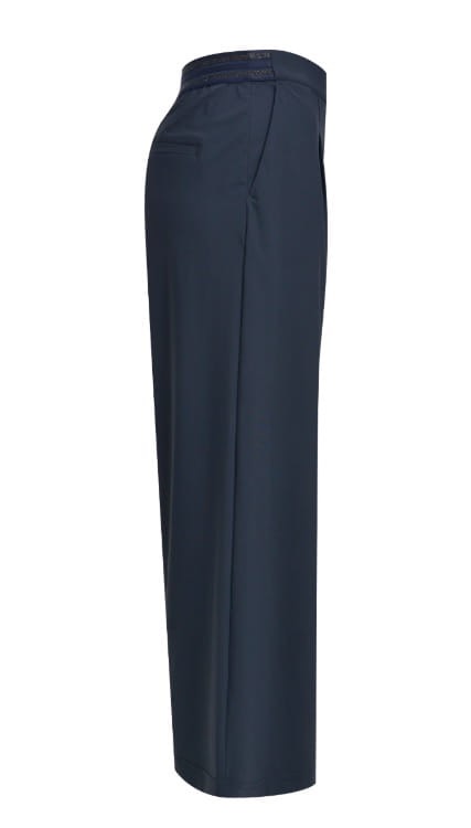 Milano Italy dames culotte broek blauw - Afbeelding 2