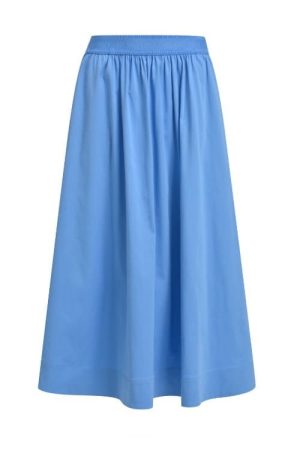 Milano Italy dames mide rok blauw