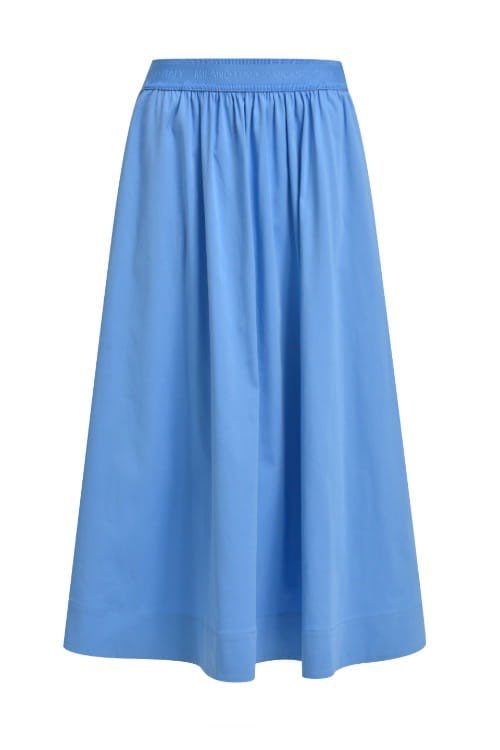 Milano Italy dames mide rok blauw