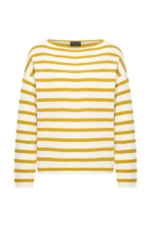 Zilch dames trui boot hals mosterd