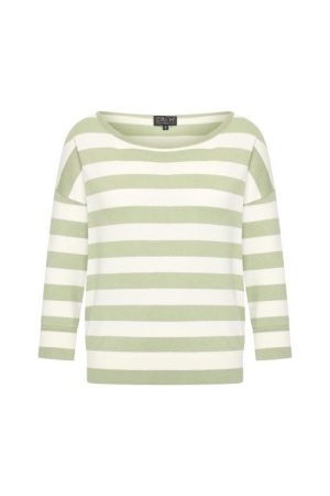 Zilch dames top batsleeve two tone jungle