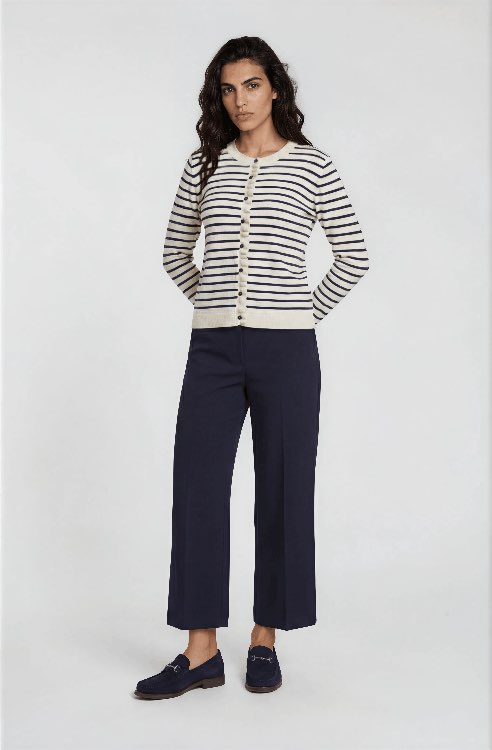 Milano Italy vest blauw streep - Afbeelding 2