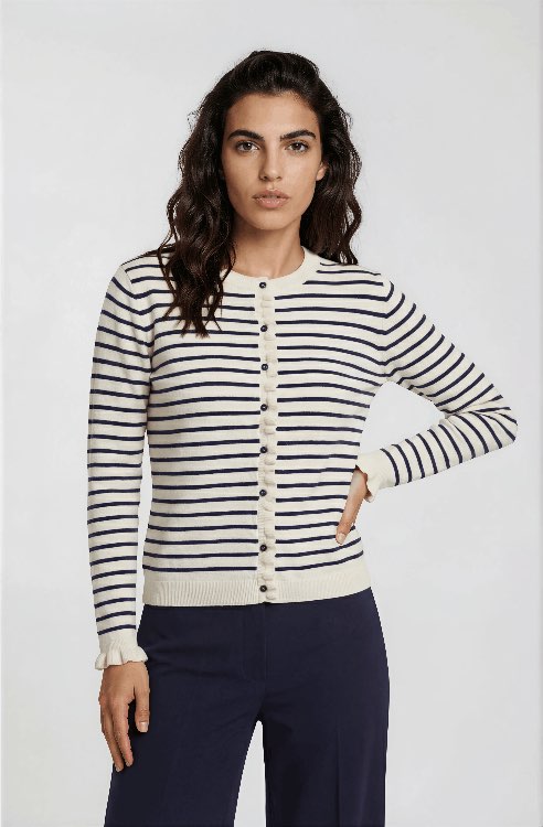 Milano Italy vest blauw streep